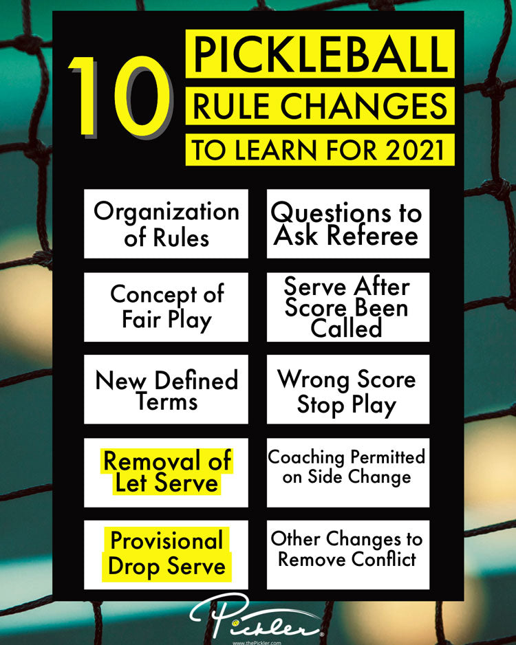 10 Pickleball Rule Changes to Learn for 2021 | Pickler Pickleball