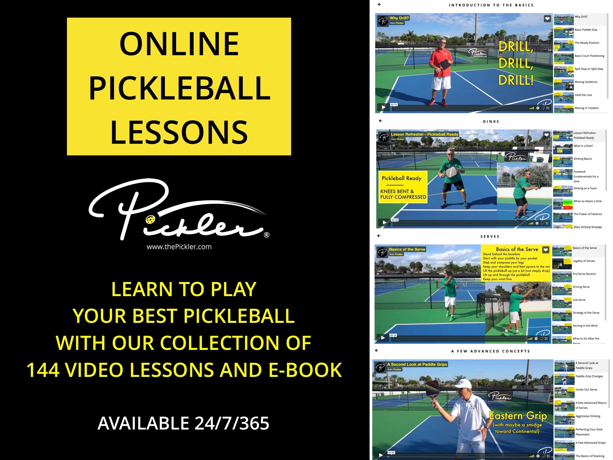 Online Pickleball Video Lessons | Pickler Pickleball
