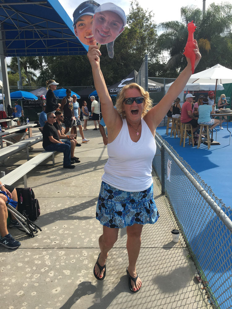 “Crazy Kathy” Is Not Chicken When It Comes to Cheering for Pickleball | Pickler Pickleball