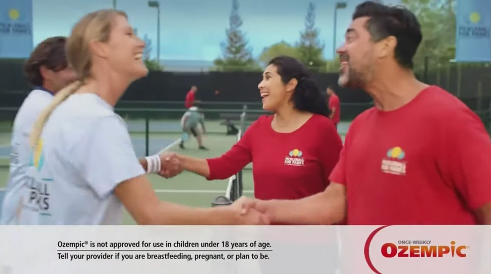 Murmurs from the Losers' Bracket: The Ozempic Pickleball Ad | Pickler Pickleball