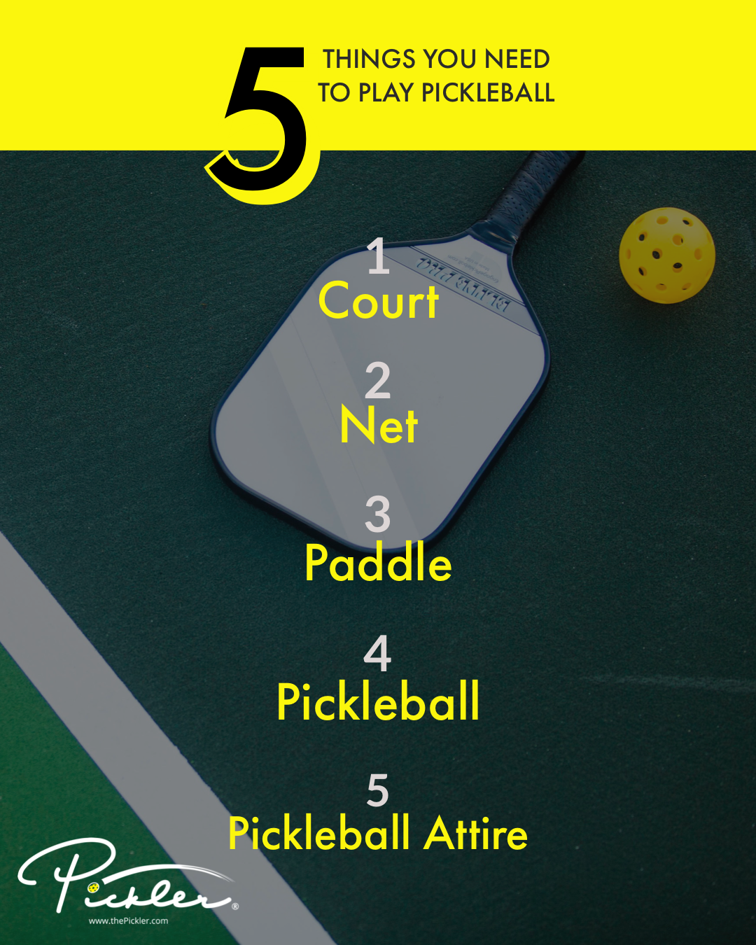 Things Need to Play Pickleball | Pickler Pickleball